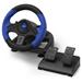 HAMA uRage závodní volant Gripz 500/ USB/ plynový a brzdový pedál/ 12 tlačítek/ černo-modrý
