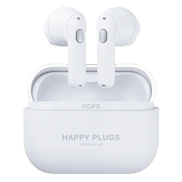 HAPPY PLUGS bezdrátová sluchátka Hope Bílá