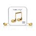 Happy Plugs In-Ear Gold sluchátka/mikrofon/příjem hovoru/3,5mm
