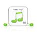 Happy Plugs In-Ear Green sluchátka/mikrofon/příjem hovoru/3,5mm