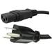 HAWA Síťový kabel 1008247, zástrčka (USA) <=> IEC zásuvka, 2m, černá