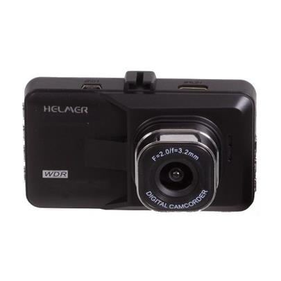 HELMER duální HD kamera do auta 2017/ 1280x720/ 3" TFT LCD/ Mini USB/ micro SD slot/ AV výstup/ PIP/ černá