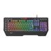 Herní klávesnice Genesis Rhod 600 RGB, US layout, 6-zónové RGB podsvícení, software