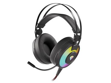 Herní stereo sluchátka Genesis NEON 600, RGB podsvícení, černé