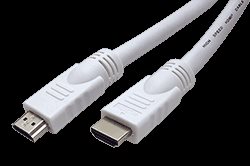 High Speed HDMI kabel s Ethernetem, HDMI M - HDMI M, bílý, 20m