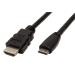 High Speed HDMI kabel s Ethernetem, HDMI M - miniHDMI M, 0,8m
