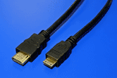 High Speed HDMI kabel s Ethernetem, HDMI M - miniHDMI M, 1,5m, zlacené konektory