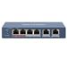 HIKVISION DS-3E0106HP-E (4+2) , Switch 3x 10/100Mbit porty IEEE 802.3at 30W/60W
