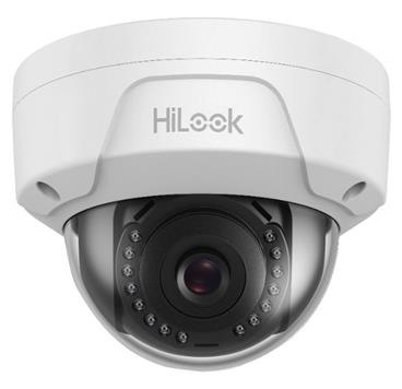 HIKVISION HiLook IP kamera IPC-D140H/ Dome/ rozlišení 4Mpix/ objektiv 4mm/H.265+/krytí IP67 IK10/IR až 30m/kov+plast