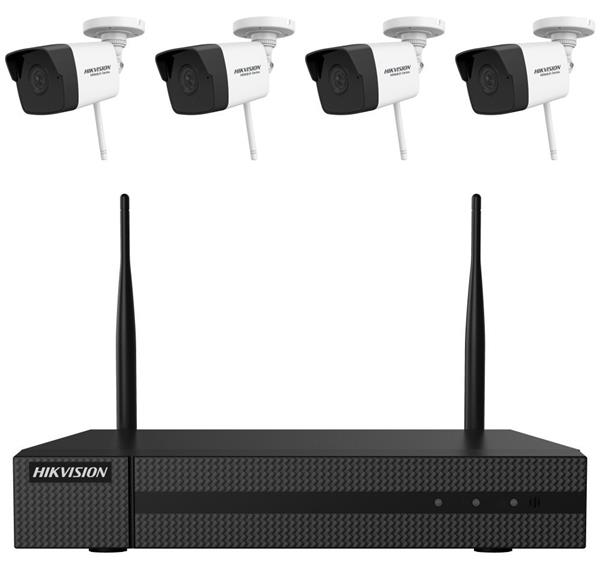 HIKVISION HiWatch WiFi KIT HWK-N4142B-MH/W(B)(EU)/ 2Mpix/ 4x kamery HWI-B120-D/W(EU)(T)/ 1x NVR HWN-2104MH-W/ 1TB HDD