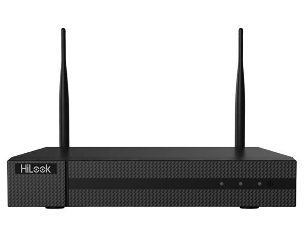 HiLook Wi-Fi NVR rekordér NVR-104MH-D/W(C)/ pro 4 kamery/ rozlišení 6Mpix/ WiFi/ HDMI/ VGA/ 2x USB/ LAN/ 1x SATA/ Kov