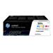 HP 201X 3-pack High Yield Cyan/Magenta/Yellow Original LaserJet Toner Cartridges (CF253XM)