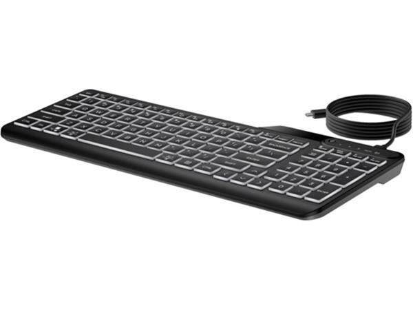 HP 400 Backlit Wired Keyboard - drátová podsvícená klávesnice CZ/SK