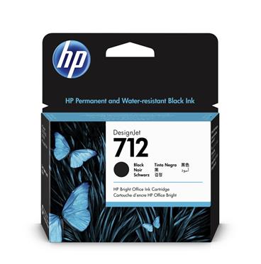 HP 712 80-ml Black DesignJet Ink Cartridge