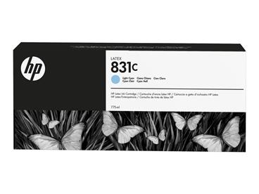 HP 831C - 775 ml - světle azurová - originální - inkoustová cartridge - pro Latex 310, 315, 330, 335, 360, 365, 370, 375, 560, 57