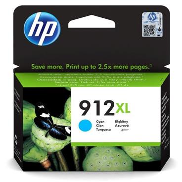 HP 912XL High Yield Cyan Original Ink Cartridge - 825 stran pro OJ 8023