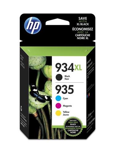 HP 934XL High Yield/935XL High Yield C/M/Y/K Original Ink Cartridge 4-pack (X4E14AE)