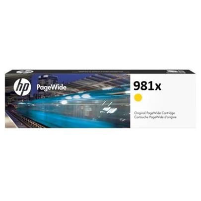 HP 981X Azurová originální kazeta PageWide s vysokou výtěžností pro HP PageWide Enterprise Color 556 / MFP 586
