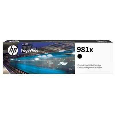 HP 981X Černá originální kazeta PageWide s vysokou výtěžností pro HP PageWide Enterprise Color 556 / MFP 586