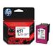 HP C2P11AE Ink Cart No. 651 pro DJ 5645, 5575, 300 stran, Tri-color