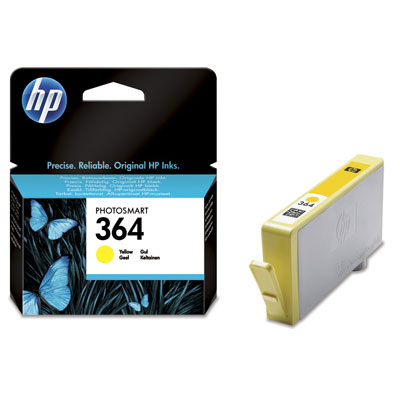 HP CB320EE Ink Cart No.364 pro D5460, C5380, 3ml, Yellow