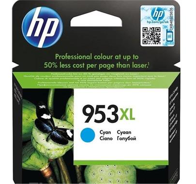 HP F6U16AE 953XL High Yield Cyan Original Ink Cartridge