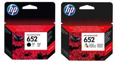 HP F6V24AE+F6V24AE (sada original černá + original barevná) náplň č.652 (pro DJ Advantage 3835, 3775, 3785, 3635, 3636, 2135, 111