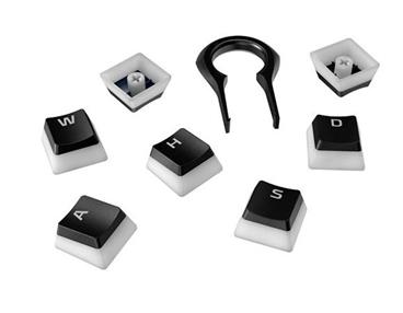 HP HyperX Pudding Keycaps - Full Key Set - PBT - Black (US Layout)