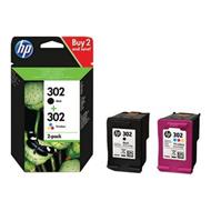 HP Ink Cartridge 302/Black/Tricolor/190/165 stran/Combo 2-Pack