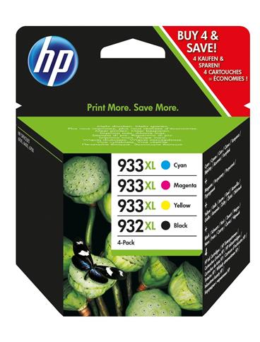 HP Ink Cartridge 932 Black/933 CMY/400/330 stran/4-Pack