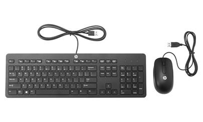 HP Slim USB klávesnice a myš - černá - CZ