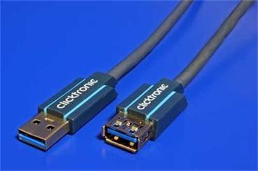 HQ OFC USB 3.0 SuperSpeed kabel USB3.0 A(M) - USB3.0 A(F), 1,8m