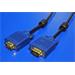 HQ SVGA propojovací kabel MD15HD-MD15HD, černý, s ferity, DDC2, 5m