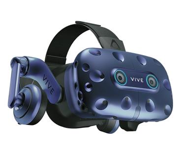 HTC VIVE PRO EYE Brýle pro virtuální realitu/ snímač pohybu očí/ 2x ext. snímače pohybu/ 2x ovládač/ Link box/ kabeláž