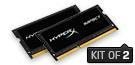 HyperX Impact 16GB (Kit 2x8GB) 2133MHz DDR3L CL11 SODIMM 1.35V, černý chladič