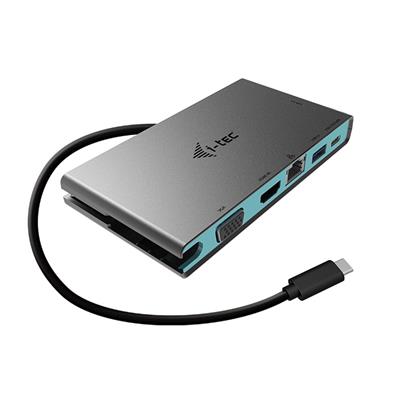 i-tec USB-C 4K Travel dokovací stanice - multifunkční adaptér, 1xHDMI 4K UHD nebo 1xVGA, kabel 20cm