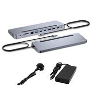 I-tec USB-C Metal Ergonomic 3x 4K Display Docking Station with Power Delivery 100 W + i-tec Universal Charger 100 W