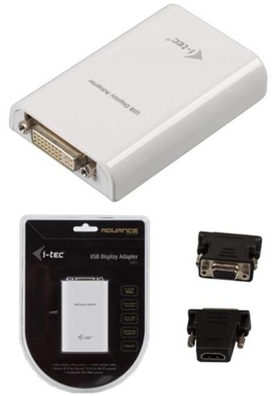 i-Tec USB/HDMI, DVI-I, VGA Display adaptér Advance TRIO Full HD