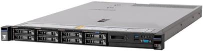 IBM Express x3550M5 Xeon 6C E5-2620v3 85W 2.4GHz/1866MHz/15MB/1x8GB, 0GB HS 2.5in (8), LCD, M5210 (1GB f), DVD-RW, 550W