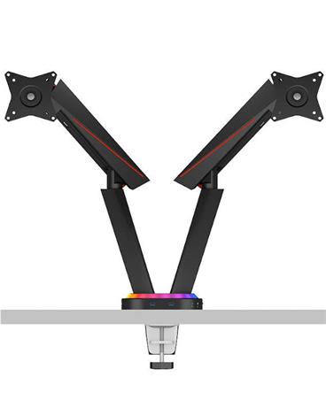 ICYBOX IB-MSG304BL-T Gaming Monitor Stand with USB 3.0 media hub and RGB light effect