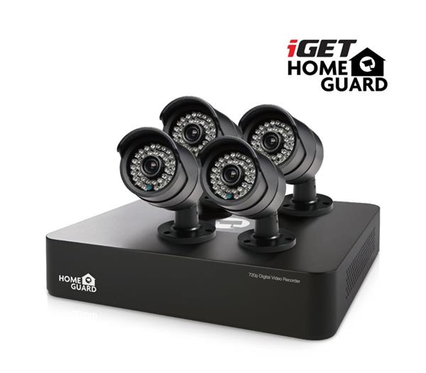 iGET HGDVK46704 - CCTV 4CH DVR + 4xHD kamera 720p