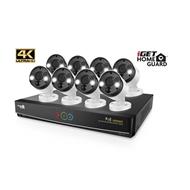 iGET HGNVK164908 - Kamerový UltraHD 4K PoE set, 16CH NVR + 8x IP 4K kamera, zvuk, SMART W/M/Andr/iOS