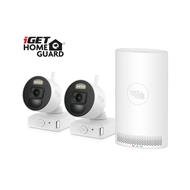 iGET HGNVK88002P v2023 - bateriový bezdrátový Wi-Fi set FullHD 1080p, 8CH NVR + 2x FullHD kamera