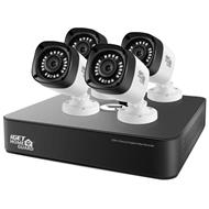 iGET HomeGuard HGDVK46704P - 4-kanálový HD rekordér DVR + 4x barevná venkovní HD kamera 720p