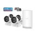 iGET HOMEGUARD HGNVK68004 Bezdrátový bateriový WiFi Full HD systém (6-kanálový Full HD NVR) + 4x Full HD venkovní kamera