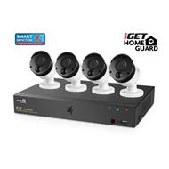 iGET HOMEGUARD HGNVK85304 - Kamerový PoE systém se SMART detekcí pohybu, 8-kanálový FullHD 1080p rekordér NVR