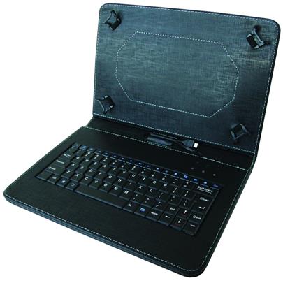 iGET Kožené pouzdro s klávesnicí pro 7" tablet, černá barva
