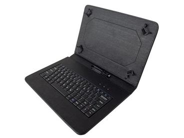 iGET S10B - Kožené pouzdro s klávesnicí pro 10" tablet, černá barva