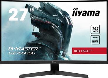 iiyama G-MASTER Red Eagle G2766HSU-B1 - LED monitor - zakřivená - 27" - 1920 x 1080 Full HD (1080p) @ 165 Hz - VA - 250 cd/m2 - 3