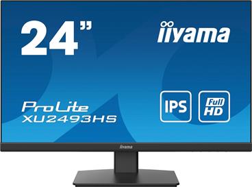 iiyama ProLite XU2493HS-B4 - LED monitor - 23.8" - 1920 x 1080 Full HD (1080p) @ 75 Hz - IPS - 250 cd/m2 - 1000:1 - 4 ms - HDMI,